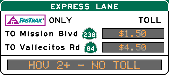 I-15 Express Lanes Signage Change